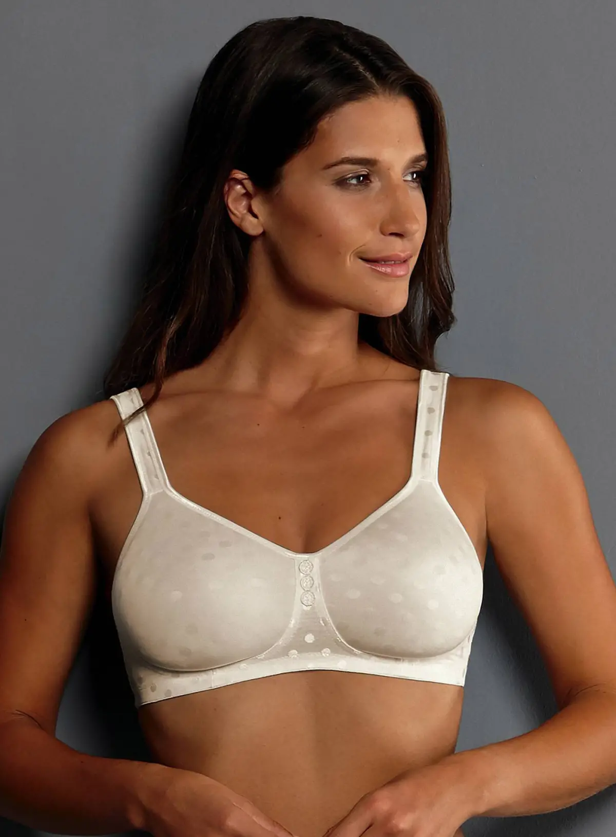 5752X Silikon Meme Protez Sütyeni (BEYAZ)