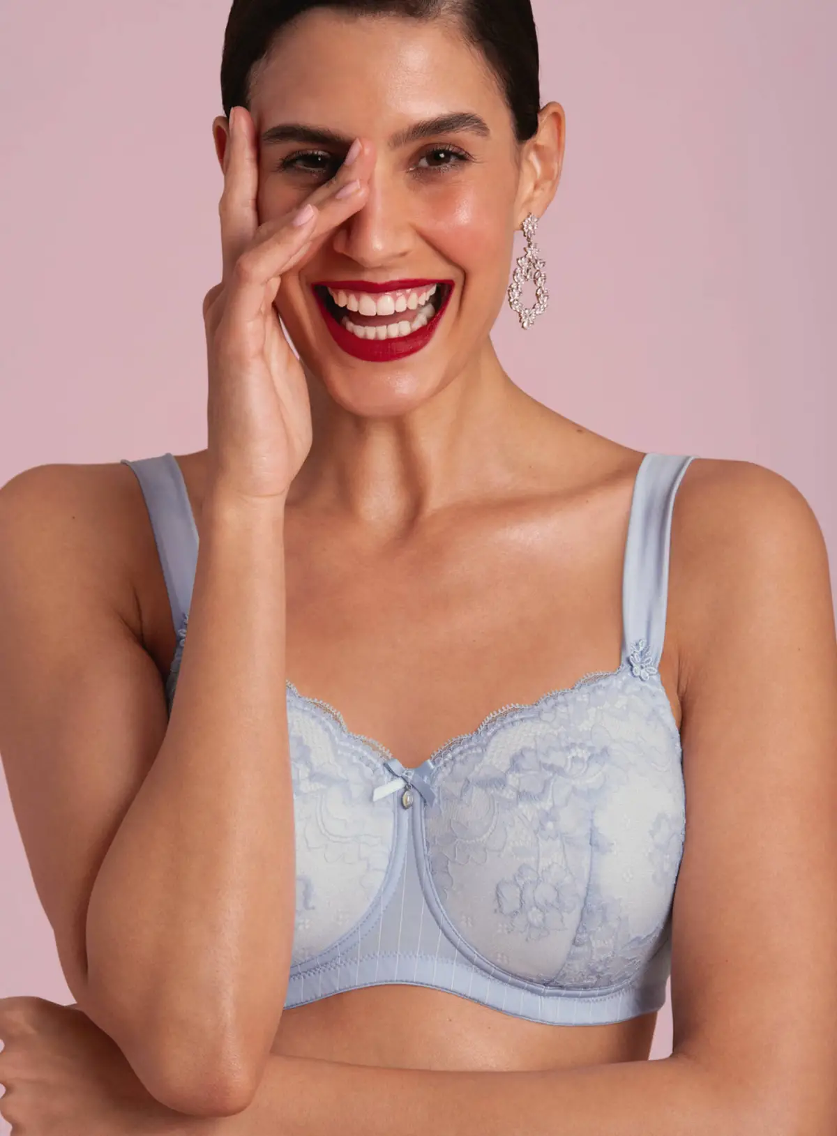 4705X Silikon Meme Protez Sütyeni (Buz mavisi)