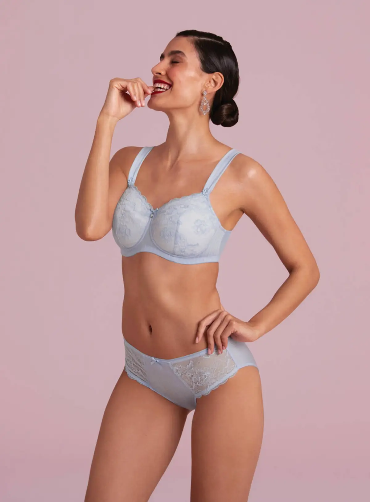 4705X Silikon Meme Protez Sütyeni (Buz mavisi)