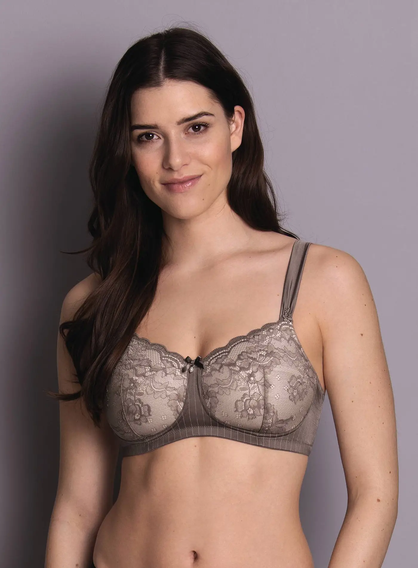 4705X Silikon Meme Protez Sütyeni (Bej-Kahve)