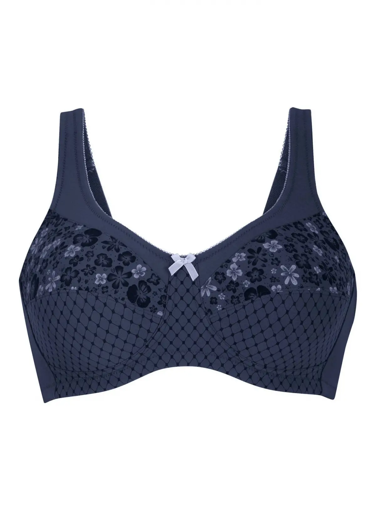 5771X Silikon Meme Protez Sütyeni (ANTRASİT - LACİVERT)