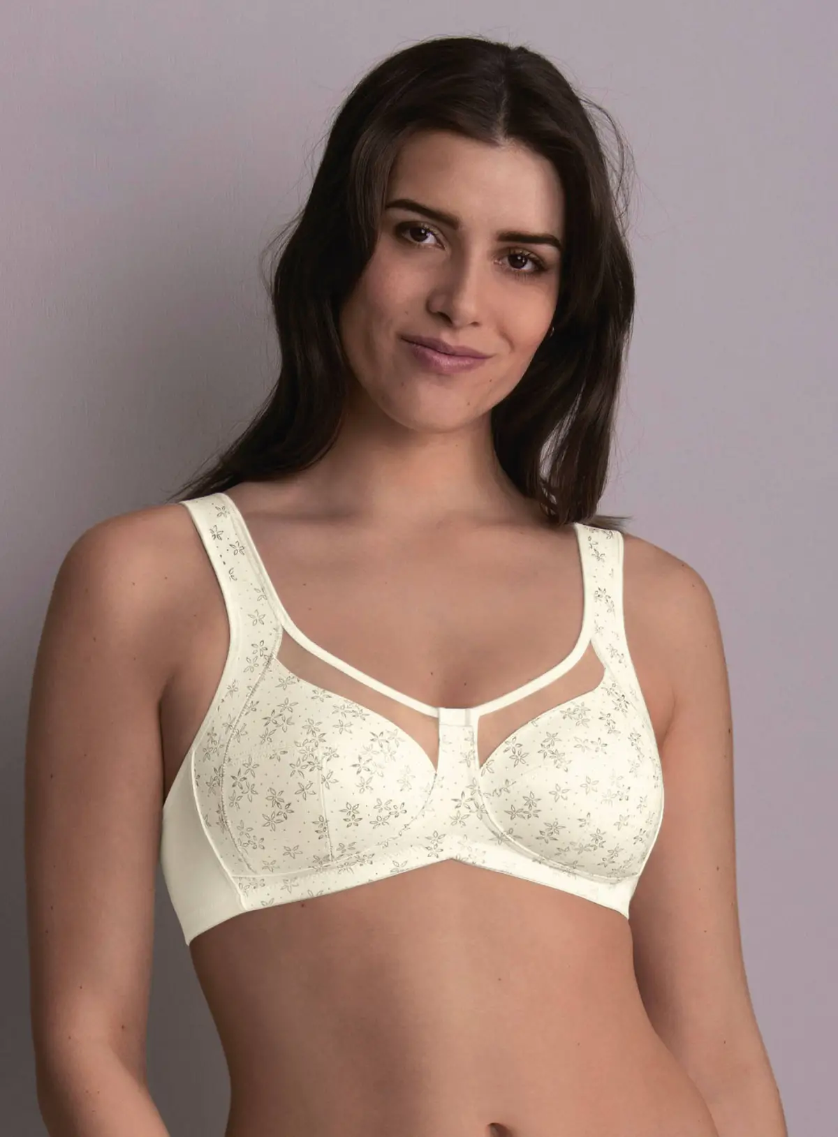 4753X CLARA ART Silikon Meme Protez Sütyeni (Kırık Beyaz)