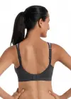 5527X Anita Care® Protez Uyumlu Ceplikli Sporcu Sütyeni (GRİ-SİYAH)