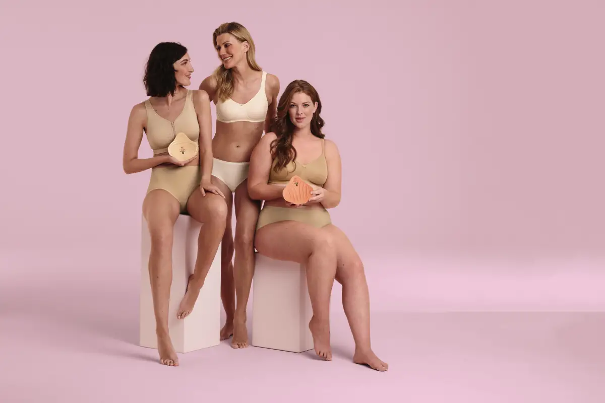 5768X Silikon Meme Protez Sütyeni (KRİSTAL)