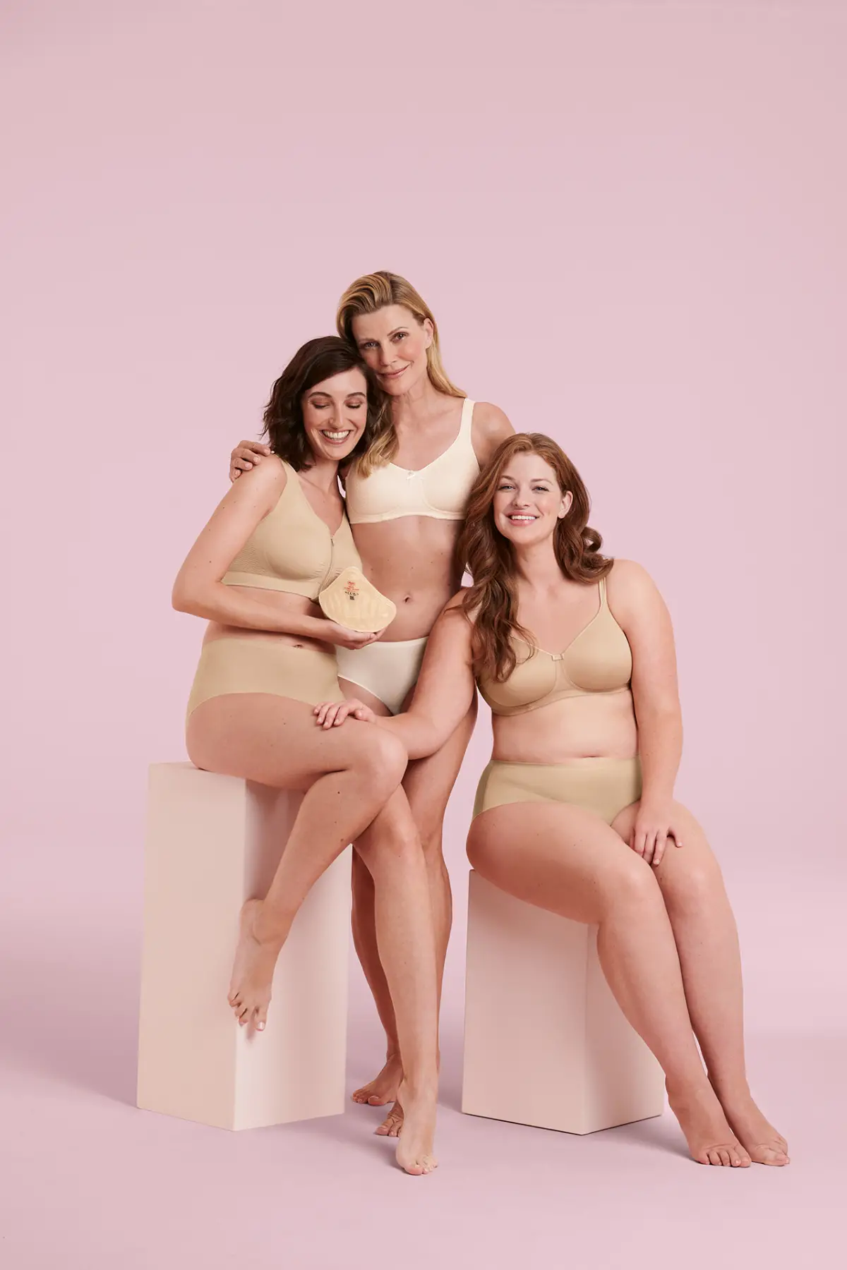 5768X Silikon Meme Protez Sütyeni (KRİSTAL)